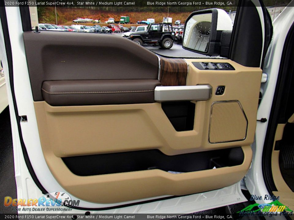 2020 Ford F150 Lariat SuperCrew 4x4 Star White / Medium Light Camel Photo #27