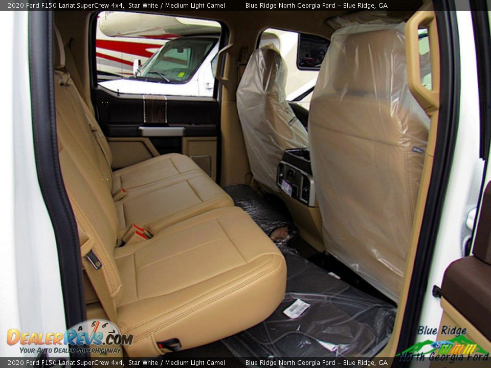 2020 Ford F150 Lariat SuperCrew 4x4 Star White / Medium Light Camel Photo #30
