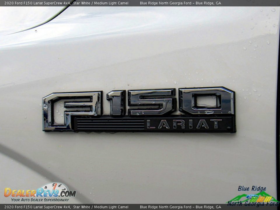 2020 Ford F150 Lariat SuperCrew 4x4 Star White / Medium Light Camel Photo #35