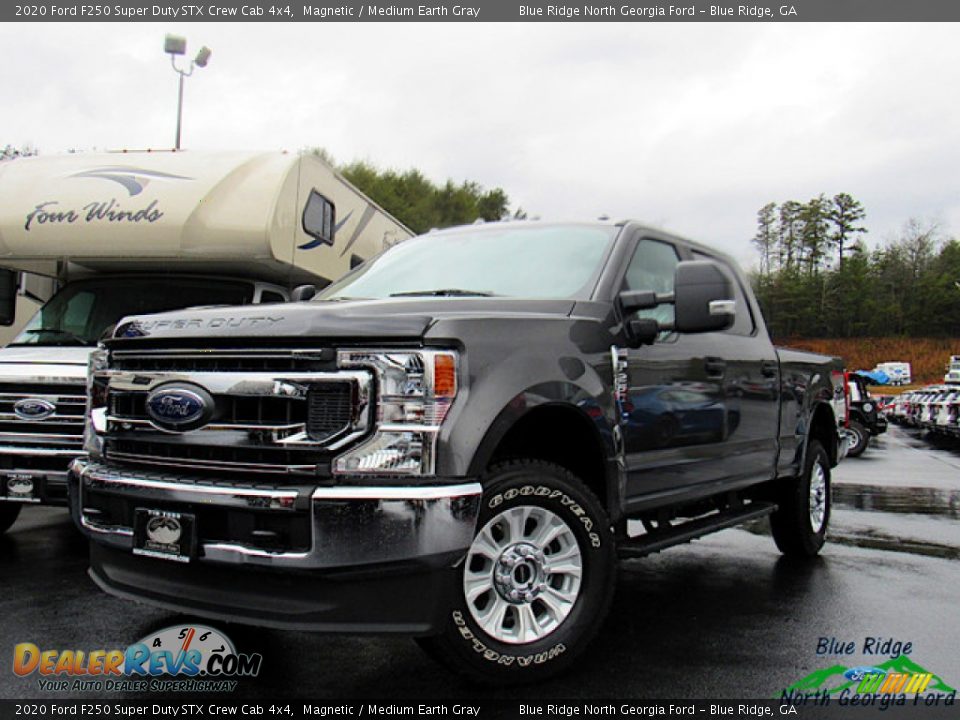 2020 Ford F250 Super Duty STX Crew Cab 4x4 Magnetic / Medium Earth Gray Photo #1