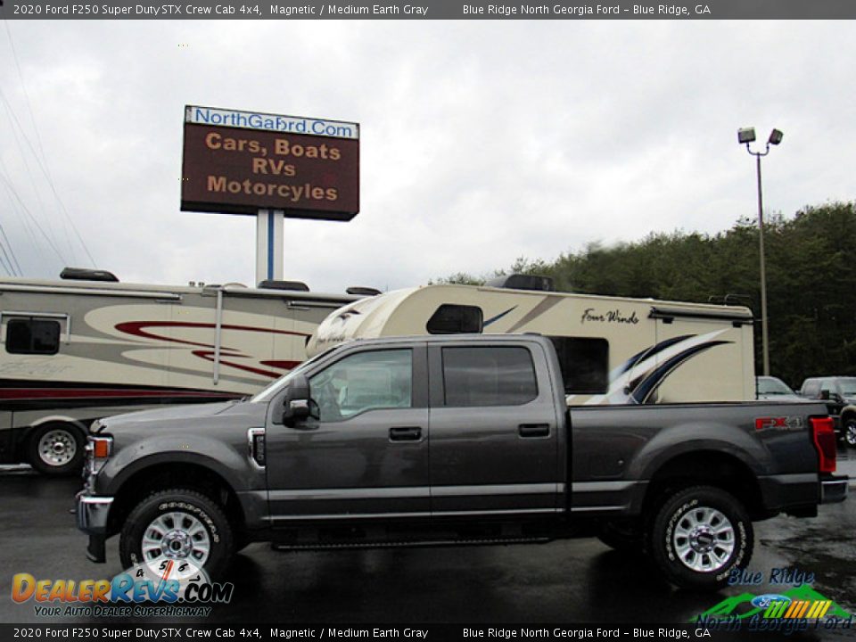 2020 Ford F250 Super Duty STX Crew Cab 4x4 Magnetic / Medium Earth Gray Photo #2