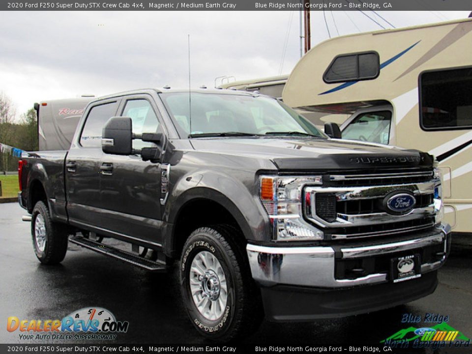 2020 Ford F250 Super Duty STX Crew Cab 4x4 Magnetic / Medium Earth Gray Photo #7