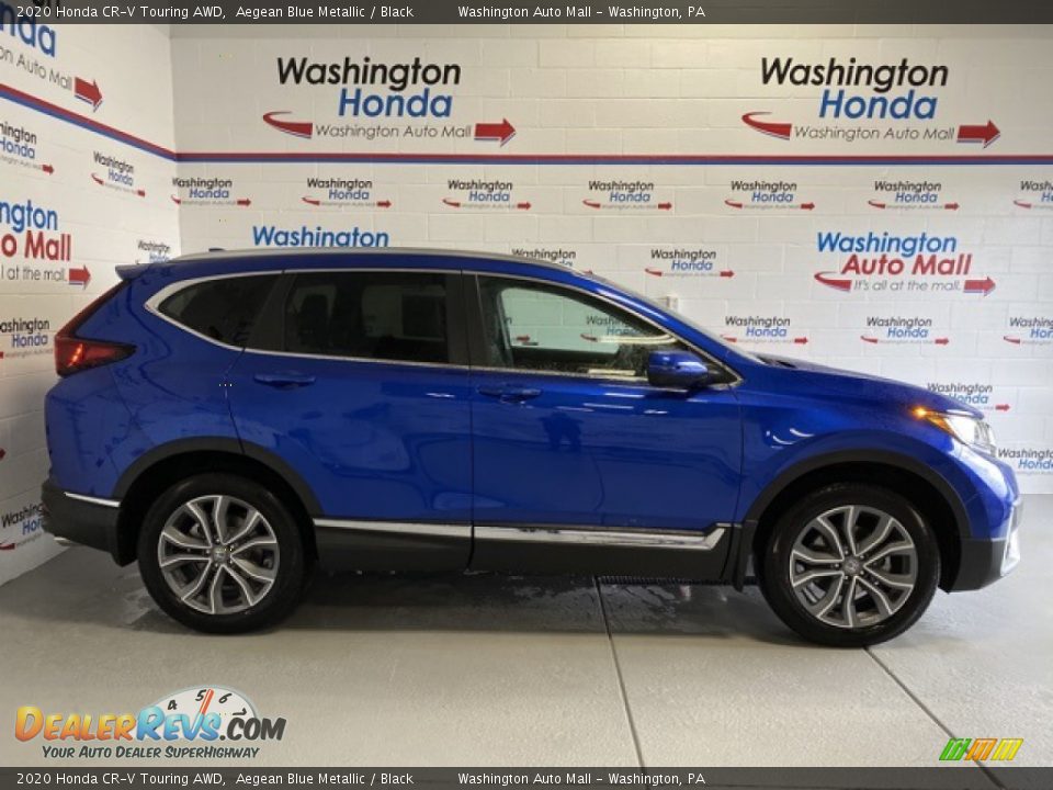 2020 Honda CR-V Touring AWD Aegean Blue Metallic / Black Photo #1