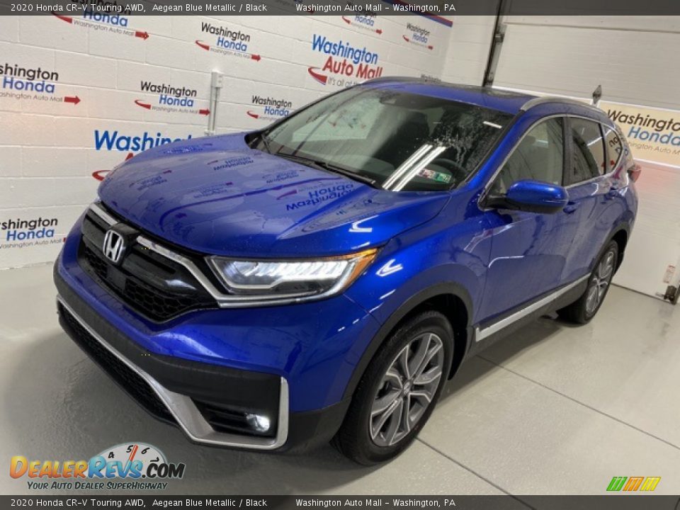 2020 Honda CR-V Touring AWD Aegean Blue Metallic / Black Photo #4