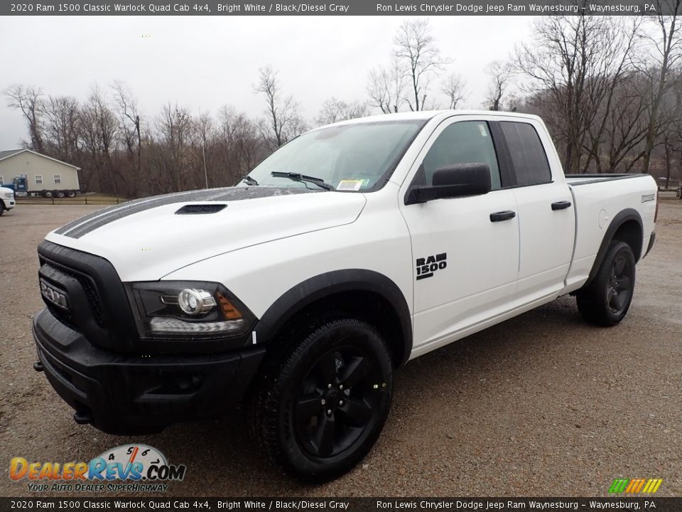 2020 Ram 1500 Classic Warlock Quad Cab 4x4 Bright White / Black/Diesel Gray Photo #1
