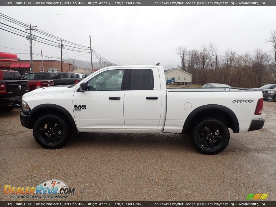2020 Ram 1500 Classic Warlock Quad Cab 4x4 Bright White / Black/Diesel Gray Photo #2
