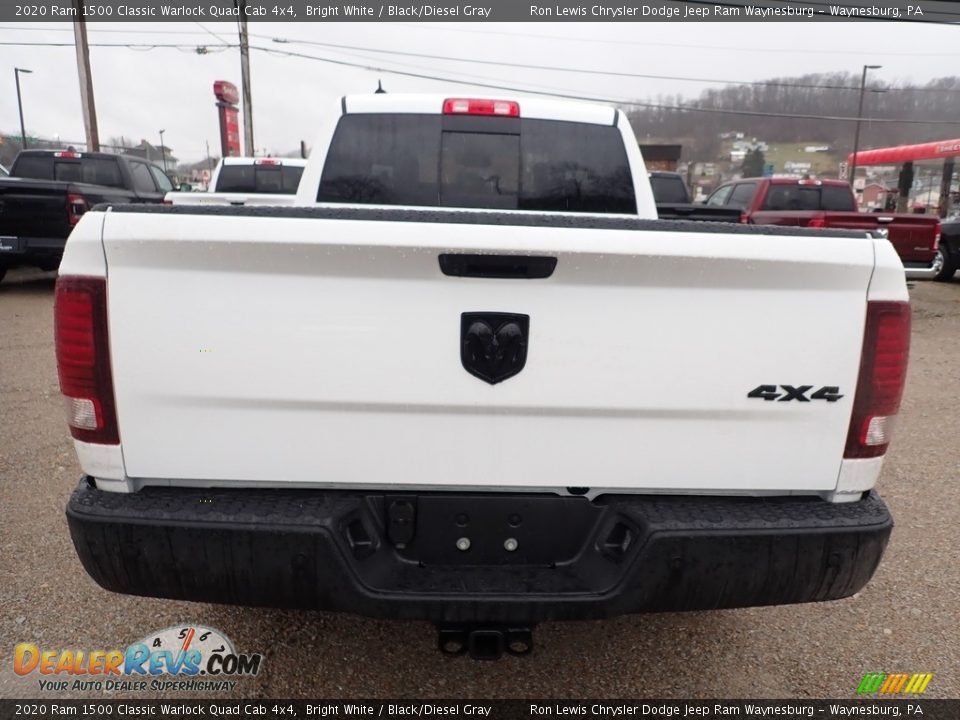 2020 Ram 1500 Classic Warlock Quad Cab 4x4 Bright White / Black/Diesel Gray Photo #4