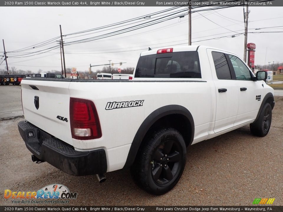 2020 Ram 1500 Classic Warlock Quad Cab 4x4 Bright White / Black/Diesel Gray Photo #5