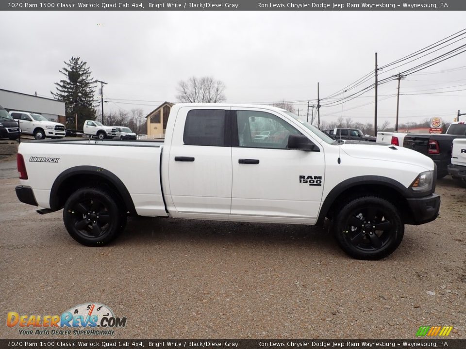 2020 Ram 1500 Classic Warlock Quad Cab 4x4 Bright White / Black/Diesel Gray Photo #6