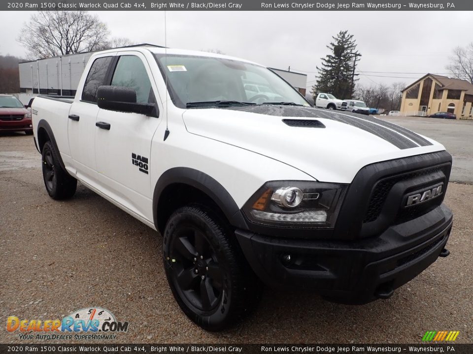 2020 Ram 1500 Classic Warlock Quad Cab 4x4 Bright White / Black/Diesel Gray Photo #7
