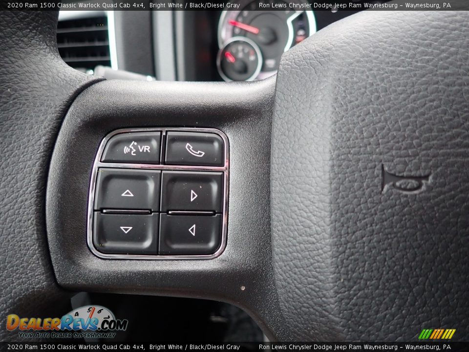 2020 Ram 1500 Classic Warlock Quad Cab 4x4 Bright White / Black/Diesel Gray Photo #18