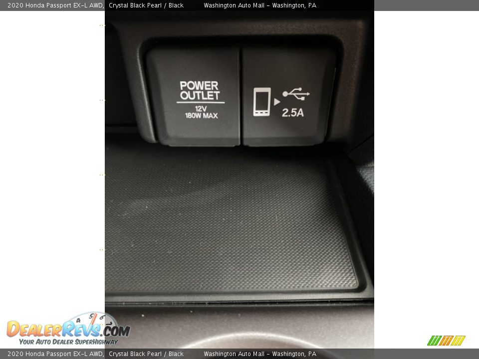 2020 Honda Passport EX-L AWD Crystal Black Pearl / Black Photo #35