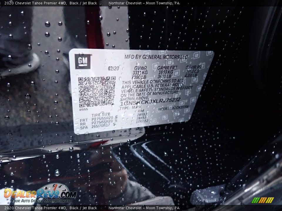 2020 Chevrolet Tahoe Premier 4WD Black / Jet Black Photo #14