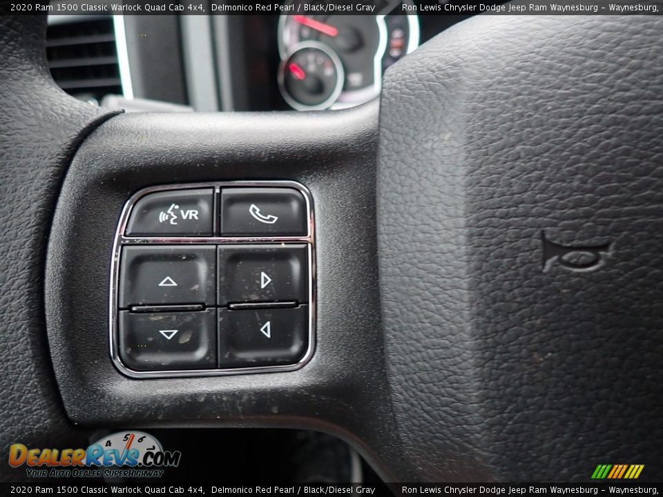2020 Ram 1500 Classic Warlock Quad Cab 4x4 Delmonico Red Pearl / Black/Diesel Gray Photo #18