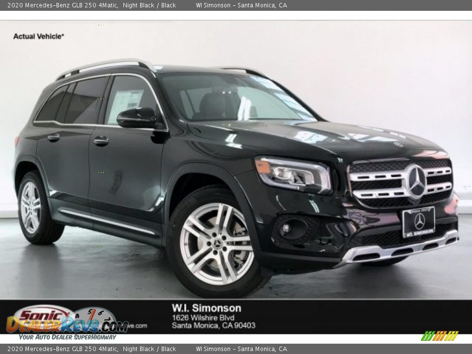 2020 Mercedes-Benz GLB 250 4Matic Night Black / Black Photo #1
