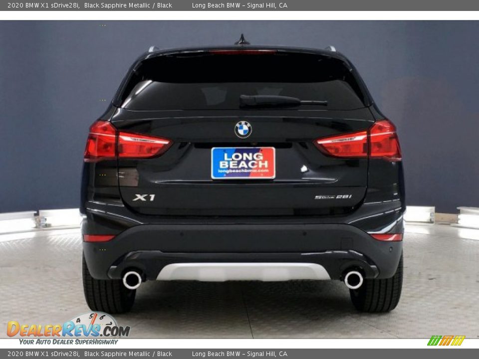 2020 BMW X1 sDrive28i Black Sapphire Metallic / Black Photo #3