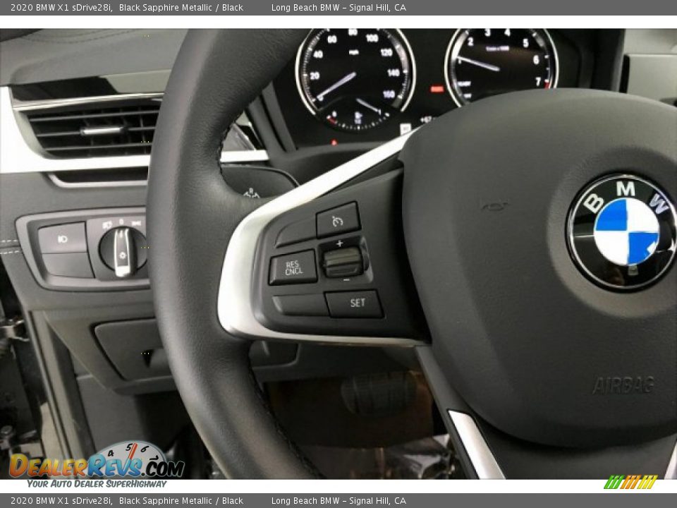 2020 BMW X1 sDrive28i Black Sapphire Metallic / Black Photo #14