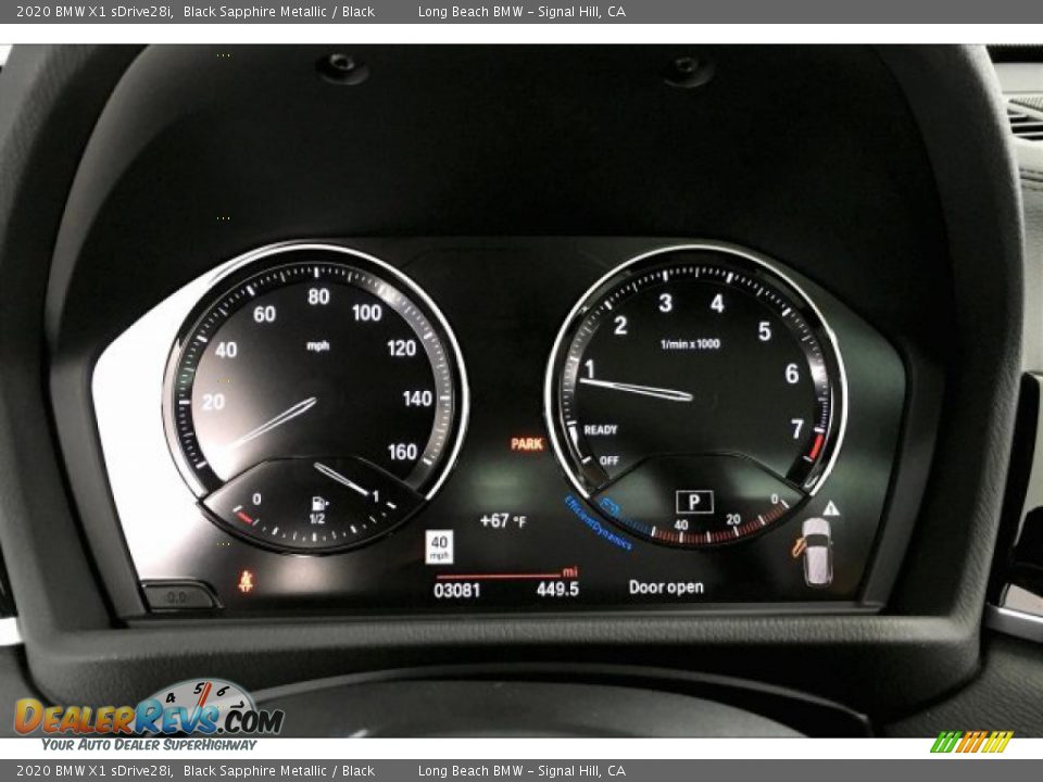 2020 BMW X1 sDrive28i Black Sapphire Metallic / Black Photo #16