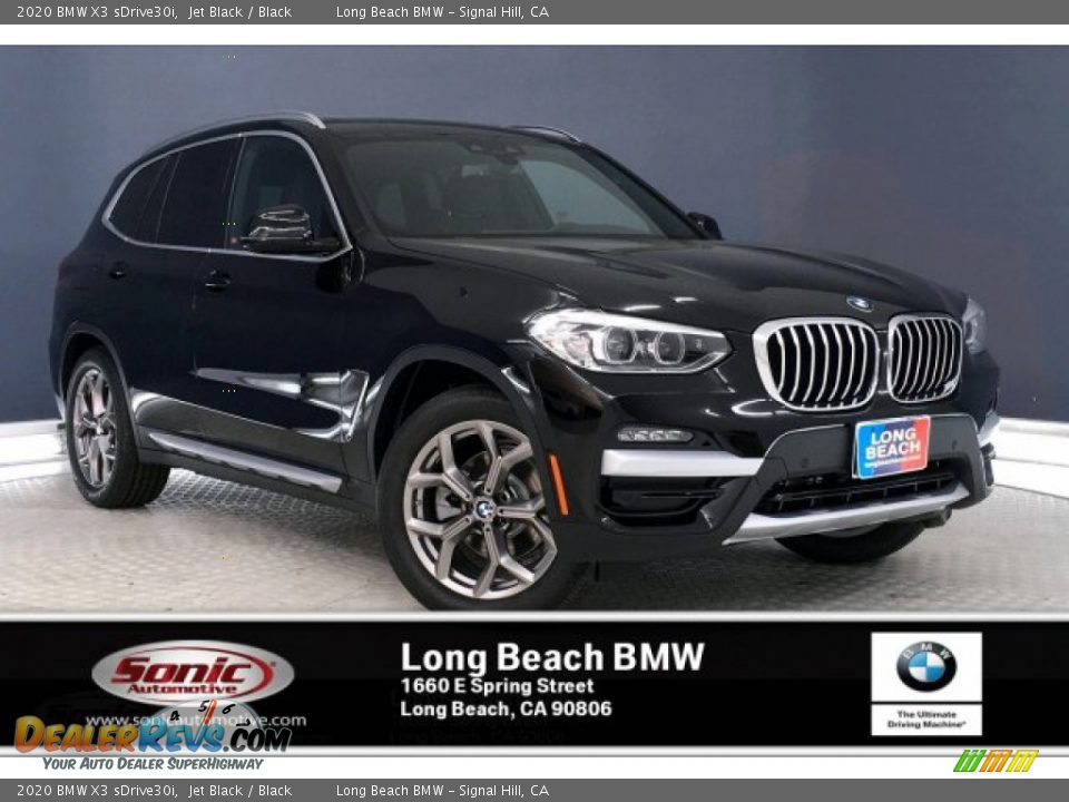 2020 BMW X3 sDrive30i Jet Black / Black Photo #1