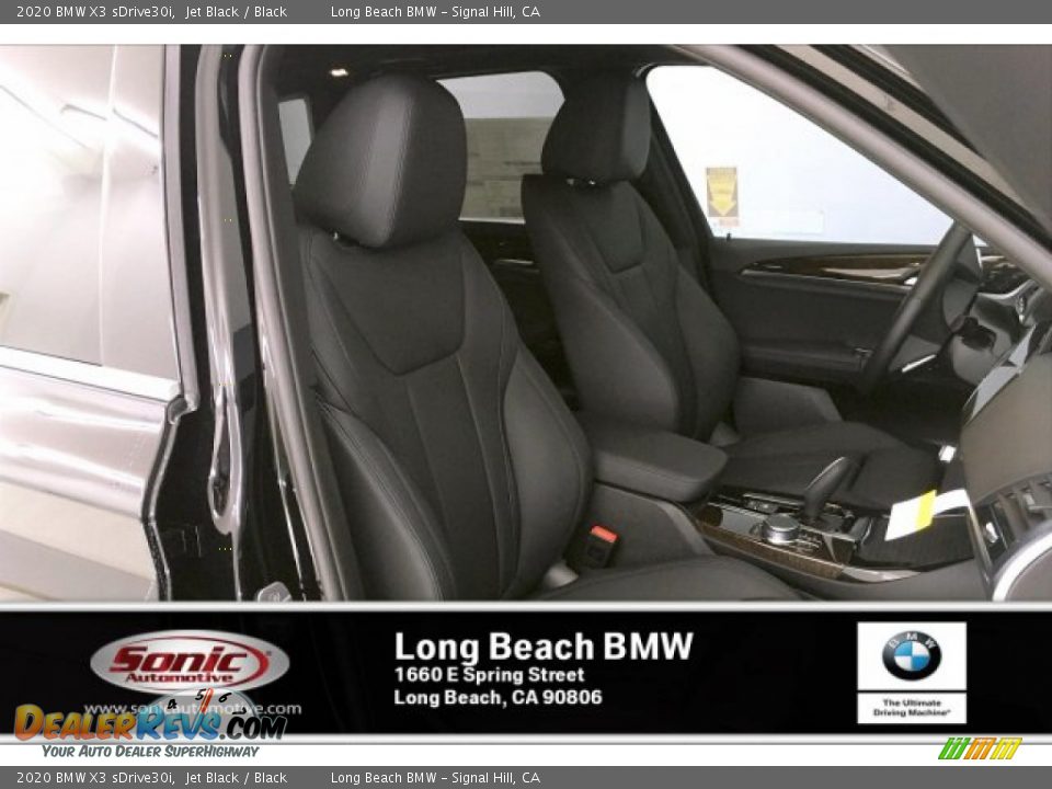 2020 BMW X3 sDrive30i Jet Black / Black Photo #7