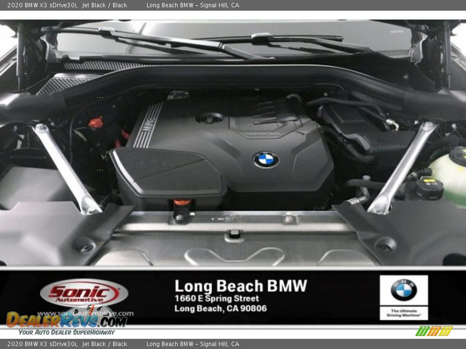 2020 BMW X3 sDrive30i Jet Black / Black Photo #8