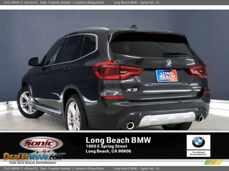 2020 BMW X3 sDrive30i Dark Graphite Metallic / Canberra Beige/Black Photo #2