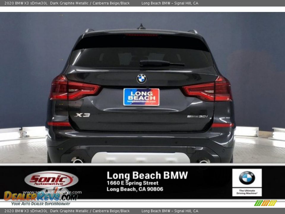 2020 BMW X3 sDrive30i Dark Graphite Metallic / Canberra Beige/Black Photo #3
