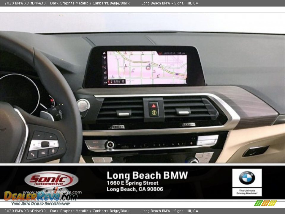 2020 BMW X3 sDrive30i Dark Graphite Metallic / Canberra Beige/Black Photo #5