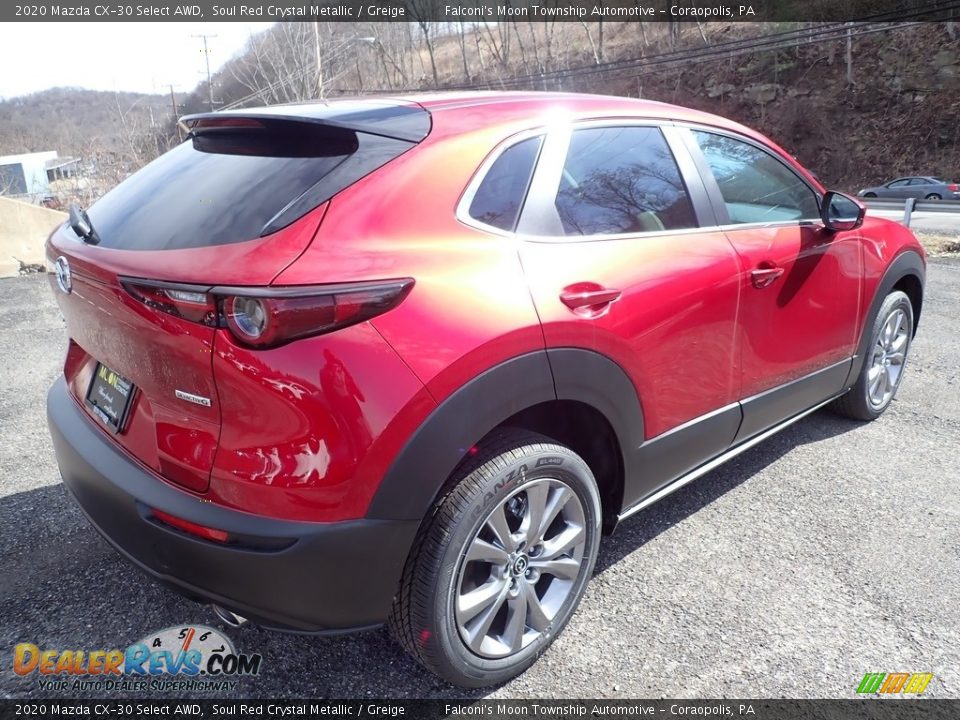 2020 Mazda CX-30 Select AWD Soul Red Crystal Metallic / Greige Photo #2