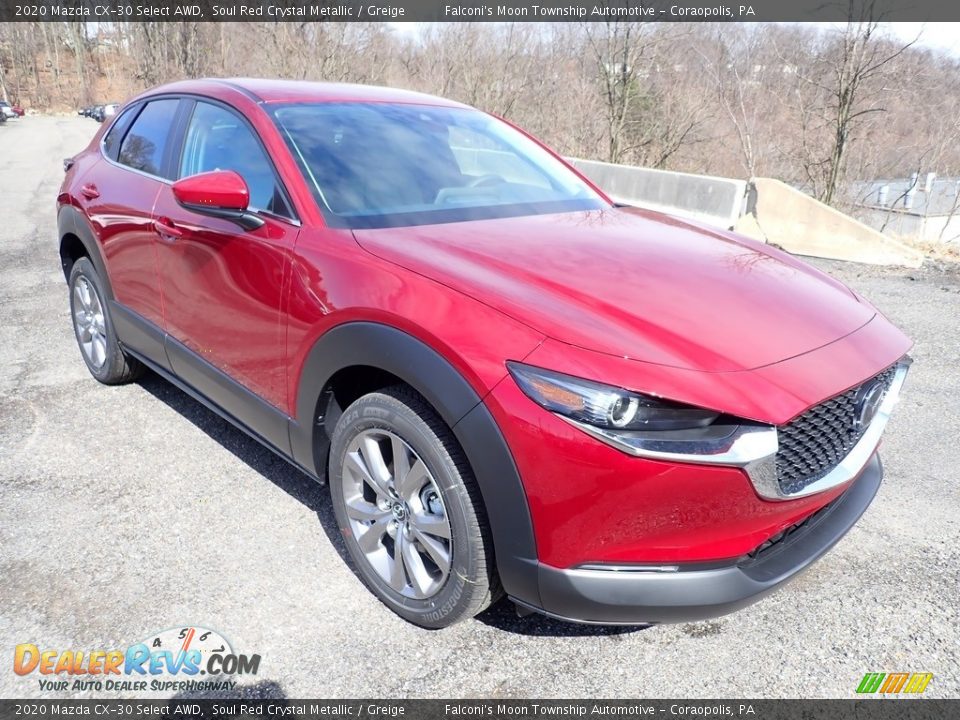 2020 Mazda CX-30 Select AWD Soul Red Crystal Metallic / Greige Photo #3