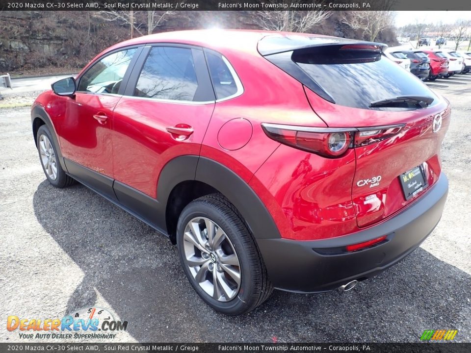 2020 Mazda CX-30 Select AWD Soul Red Crystal Metallic / Greige Photo #6