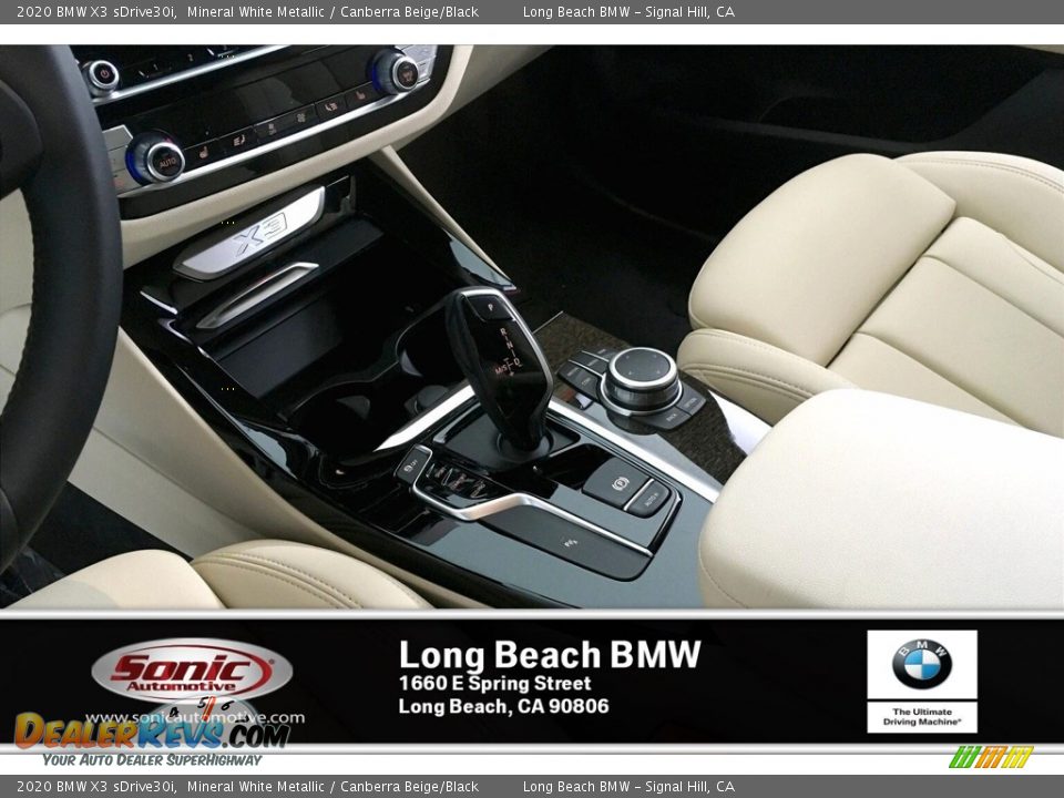 2020 BMW X3 sDrive30i Mineral White Metallic / Canberra Beige/Black Photo #6