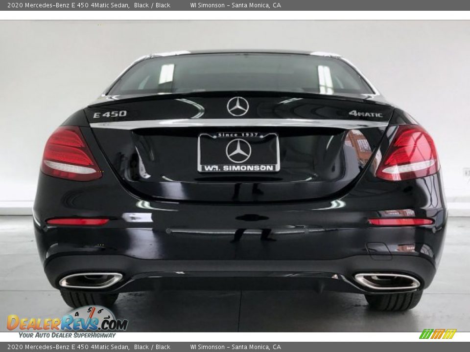 2020 Mercedes-Benz E 450 4Matic Sedan Black / Black Photo #3