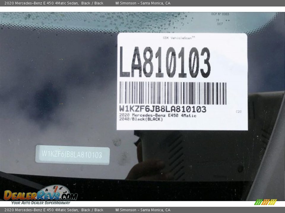 2020 Mercedes-Benz E 450 4Matic Sedan Black / Black Photo #11