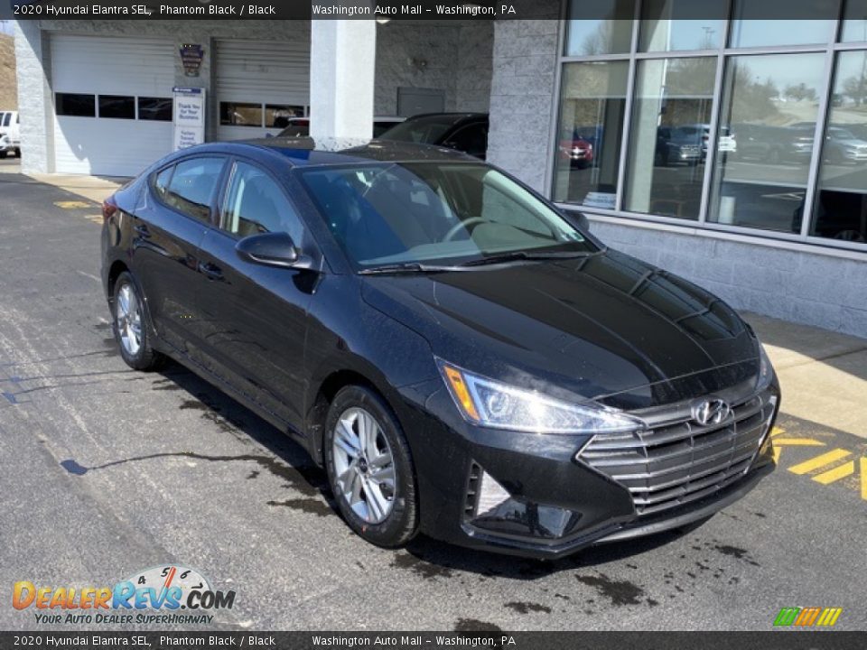 2020 Hyundai Elantra SEL Phantom Black / Black Photo #1