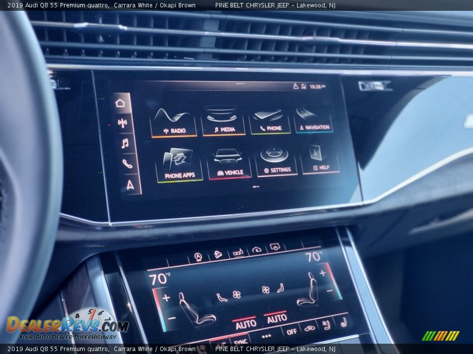 2019 Audi Q8 55 Premium quattro Carrara White / Okapi Brown Photo #5