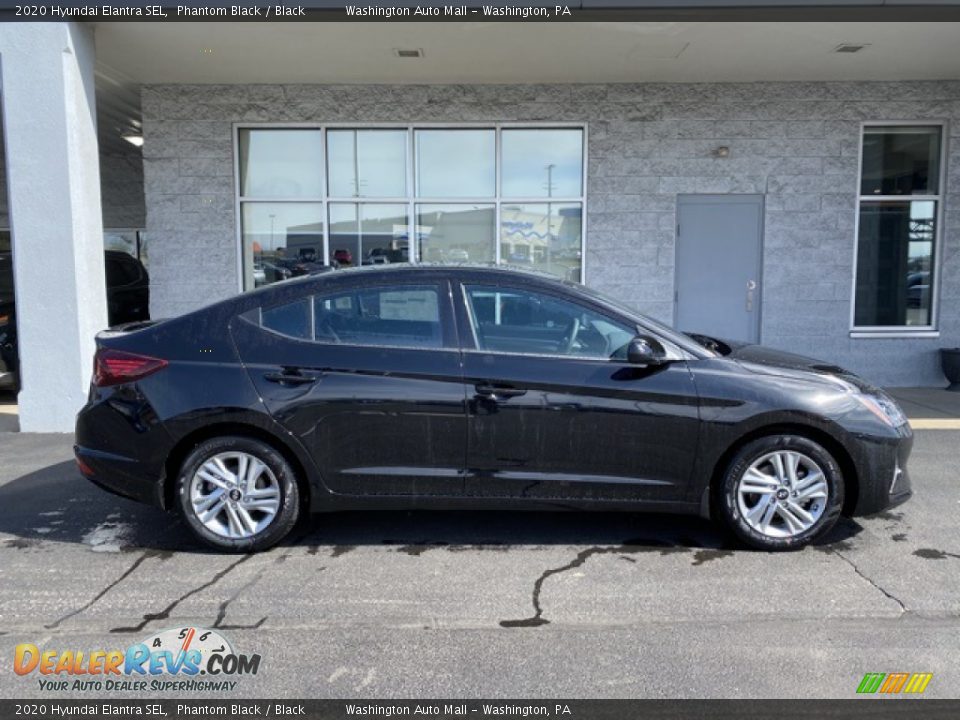 2020 Hyundai Elantra SEL Phantom Black / Black Photo #2