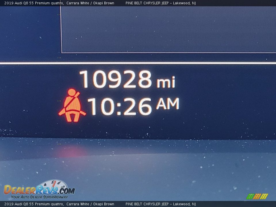 2019 Audi Q8 55 Premium quattro Carrara White / Okapi Brown Photo #6