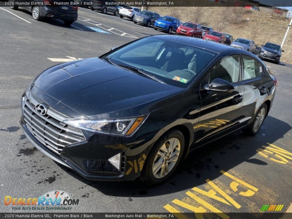 2020 Hyundai Elantra SEL Phantom Black / Black Photo #6