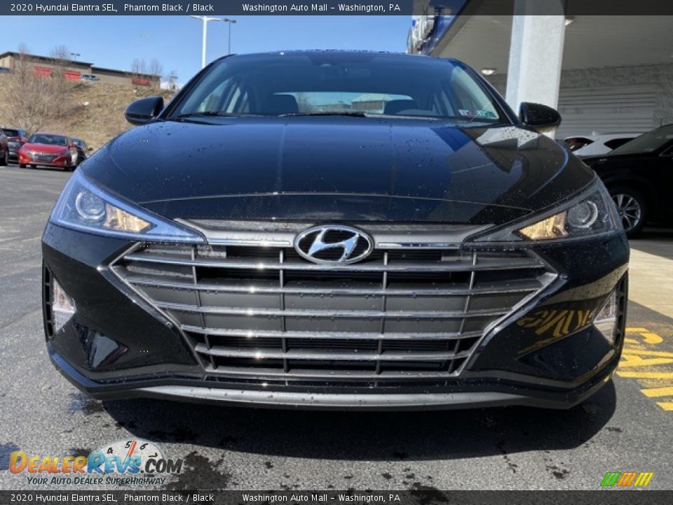 2020 Hyundai Elantra SEL Phantom Black / Black Photo #7