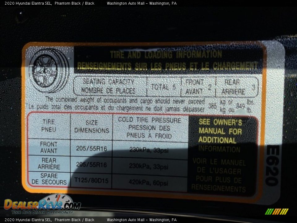 2020 Hyundai Elantra SEL Phantom Black / Black Photo #8
