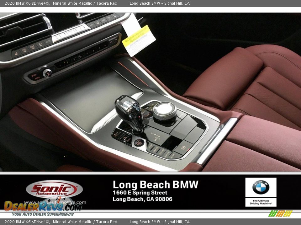 2020 BMW X6 sDrive40i Mineral White Metallic / Tacora Red Photo #6