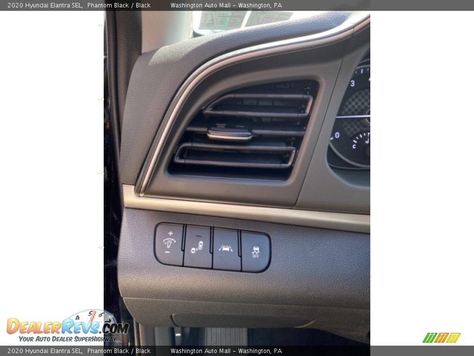2020 Hyundai Elantra SEL Phantom Black / Black Photo #12