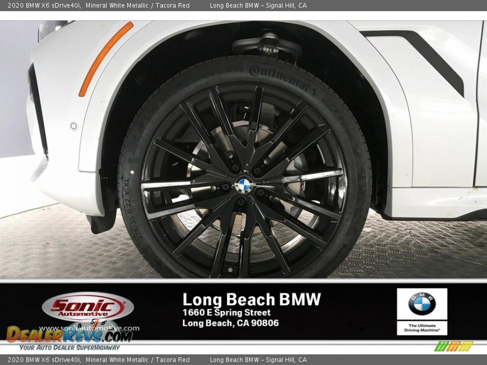 2020 BMW X6 sDrive40i Mineral White Metallic / Tacora Red Photo #9