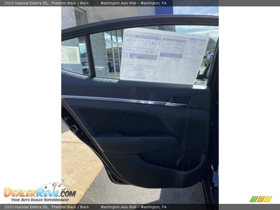 2020 Hyundai Elantra SEL Phantom Black / Black Photo #16