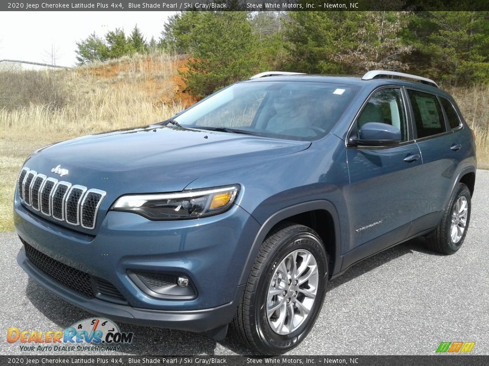 2020 Jeep Cherokee Latitude Plus 4x4 Blue Shade Pearl / Ski Gray/Black Photo #2