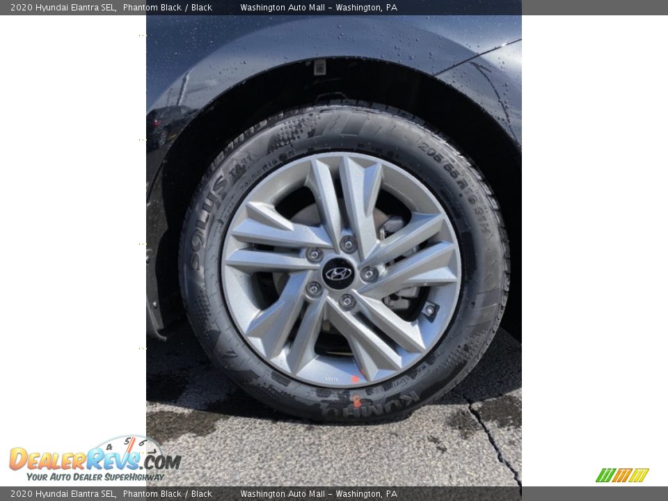 2020 Hyundai Elantra SEL Phantom Black / Black Photo #25
