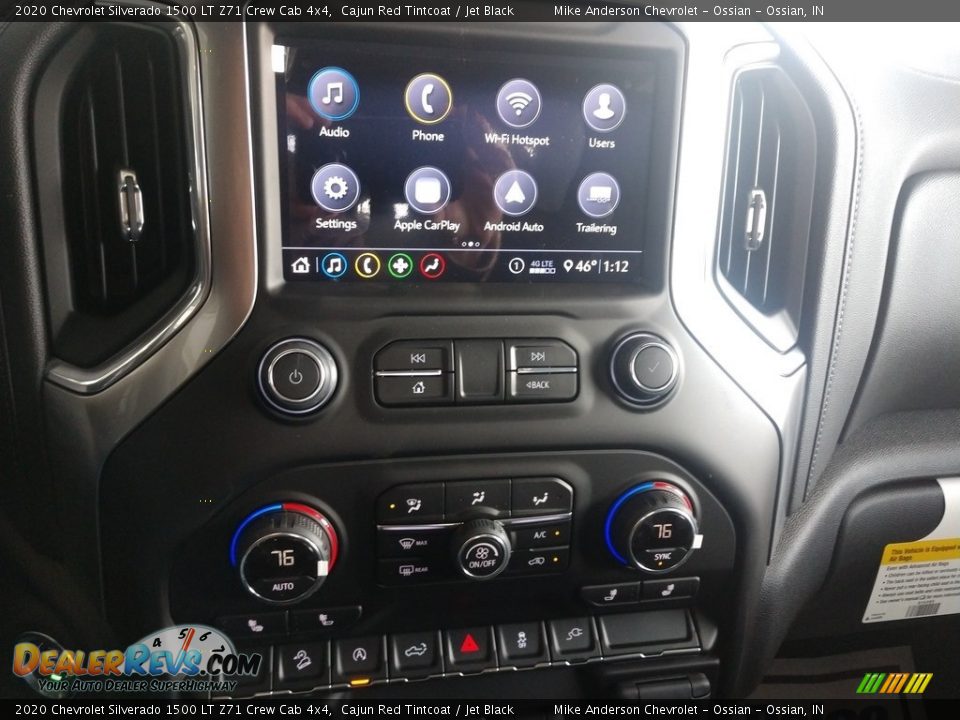 2020 Chevrolet Silverado 1500 LT Z71 Crew Cab 4x4 Cajun Red Tintcoat / Jet Black Photo #25