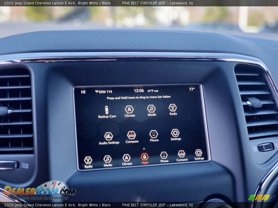 2020 Jeep Grand Cherokee Laredo E 4x4 Bright White / Black Photo #13