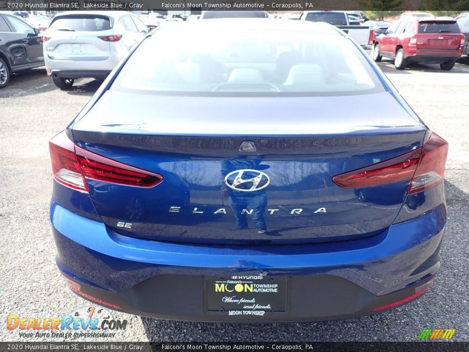 2020 Hyundai Elantra SE Lakeside Blue / Gray Photo #7